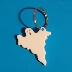 ghost keychain