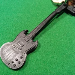 Gibson SG standard ebony guitar keychain