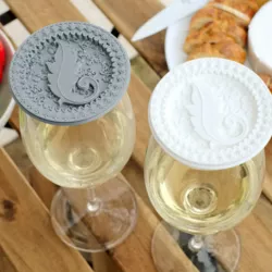 Glamping Wineglass Cover