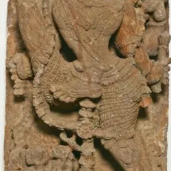 God Vishnu Measures the Universe in Three Strides (Trivikrama)