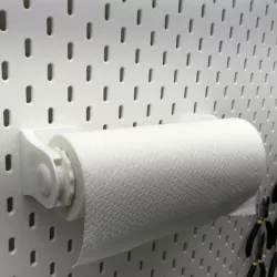 GRAB and GO paper towel holder. (For Wall or IKEA Pegboard mount!)