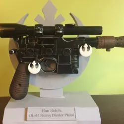 Han Solo Blaster Stand Star Wars