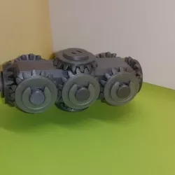 Head with 10 bevel gears