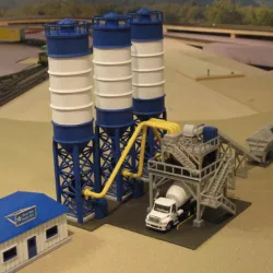 HO Scale Concrete Factory