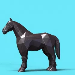 Horse low poly