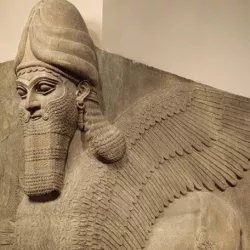 Human-headed winged lion (lamassu)