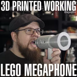 Human Scale Working LEGO Megaphone