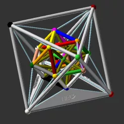 HYPERGRANATOÈDRE (# 3DSPIRIT) Maths Art Design