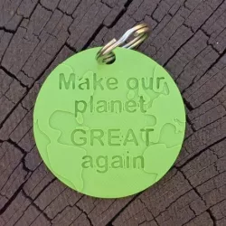 Keychains "planet earth"