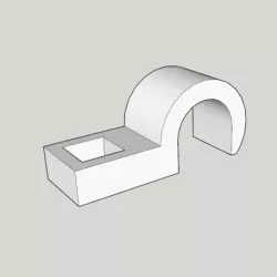 LED lamp holder for pursa i3 pro c duel extruder