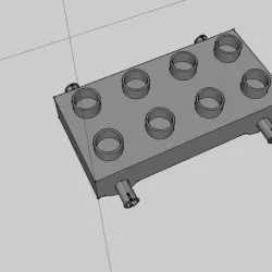 Lego duplo - Wheel stand - wheel support