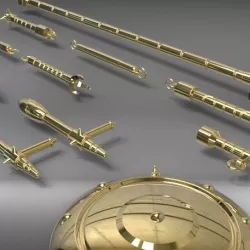 Libra Gold Saint weapons from Saint Seiya 3D print model