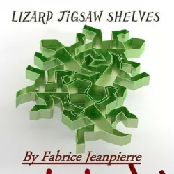 Lizard jigsaw shelves