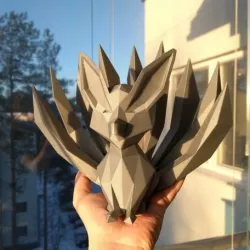 Low-poly Nine-tailed Fox