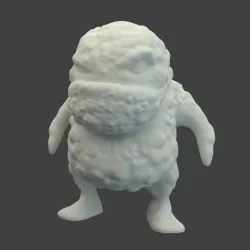 Mecha Blob Nude, Art Toy for 3D printing