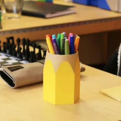 Multi-Color Pencil Cup