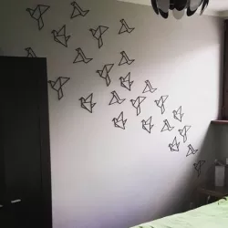 Origami birds - wall decor
