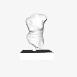 Part of Crouching Venus at The Louvre, Paris