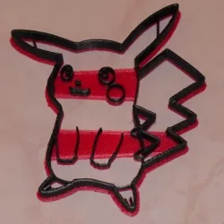 Pikachu cookie cutter, via an Inkscape extension