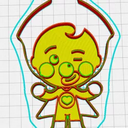 Plin clown plin cookie cutter