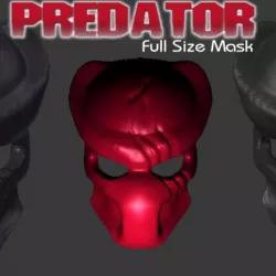 Predator Mask with Battle Damage