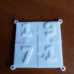 puzzle key ring