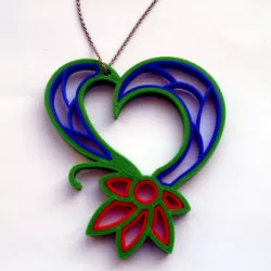 Quilling heart.