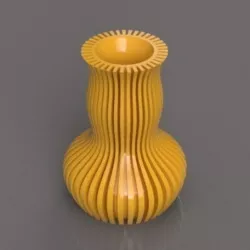 Ribbed Vase