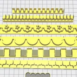 Serial Cutting Rules/Ruler Cutter serially
