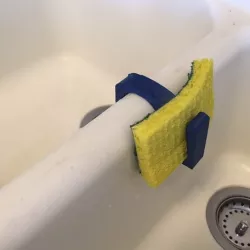 Sink sponge holder