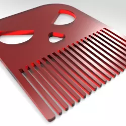 Skull Beard Comb
