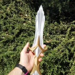 skyrim glass dagger , 3d printable version for cosplay and props