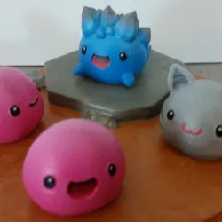 Slime Rancher - Pink Slime, Tabby Slime and Rock Slime