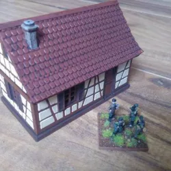 Small timbered house