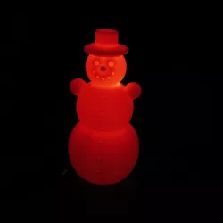 Snowman, Schneemann, 120MM, RGB LED slow-flashing cr2032 coin cell christmas