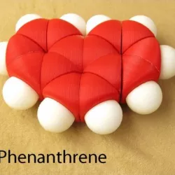 Space-filling molecular models: Phenanthrene adventure pack