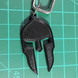 Spartan helmet key chain