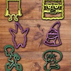 Spongebob Squarepants cookie cutter set