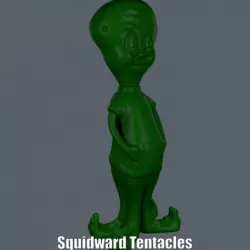 Squidward Tentacles (Easy print no support)