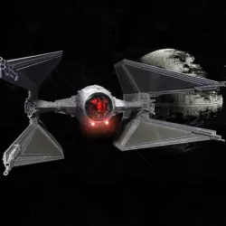 STAR WARS TIE INTERCEPTOR – Highly detailed & fully printable – Cockpit & openable hatch – With instructions