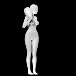 STATUE WITH PICHET