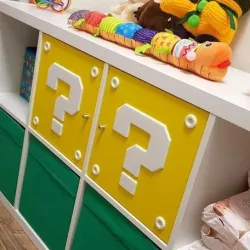 Super Mario Question Mark Block Ikea For Shelfs