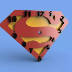 Superman wall clock