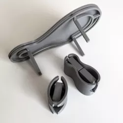 Table with a standalone computer closure