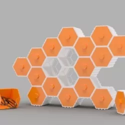 The HIVE - Stackable Hex Drawers