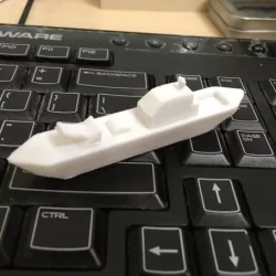 Toy battleship