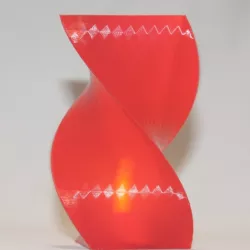 Triangle spiral vase
