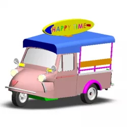 TUK TUK 3 WHEEL CAR