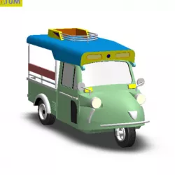 TUK TUK 3 WHEEL FROG CAR