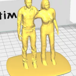 Two People In Statue